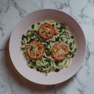 A Vegan Food on a Ceramic Plate Low-Calorie Meal Plans